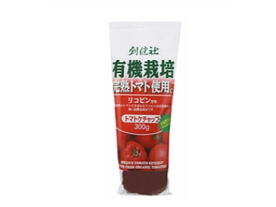 創健社 有機栽培完熟トマト使用　トマトケチャップ 300gイメージ画像